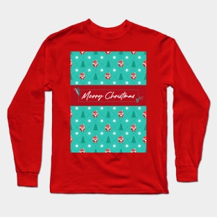 Christmas Is Coming, Santa Claus Funny Christmas Patterns Long Sleeve T-Shirt